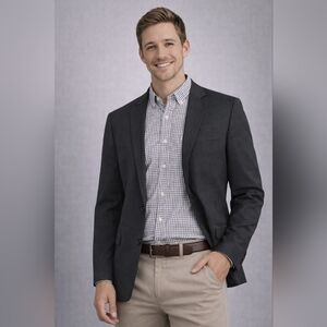 Michael Kors Check Button Down Shirt Men’s Long Sleeve Dress Shirt L